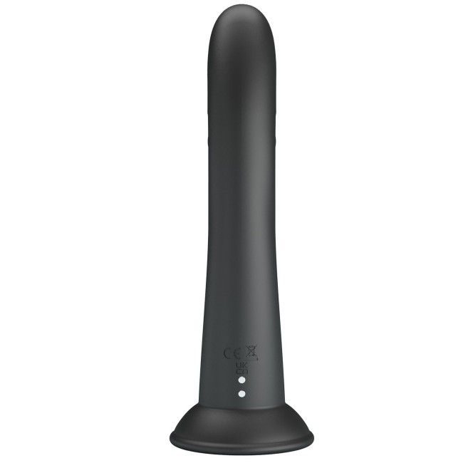 Черный вибратор на присоске с закрученным клиторальным отростком - 20 см. Черный вибратор на присоске с закрученным клиторальным отростком - 20 см.