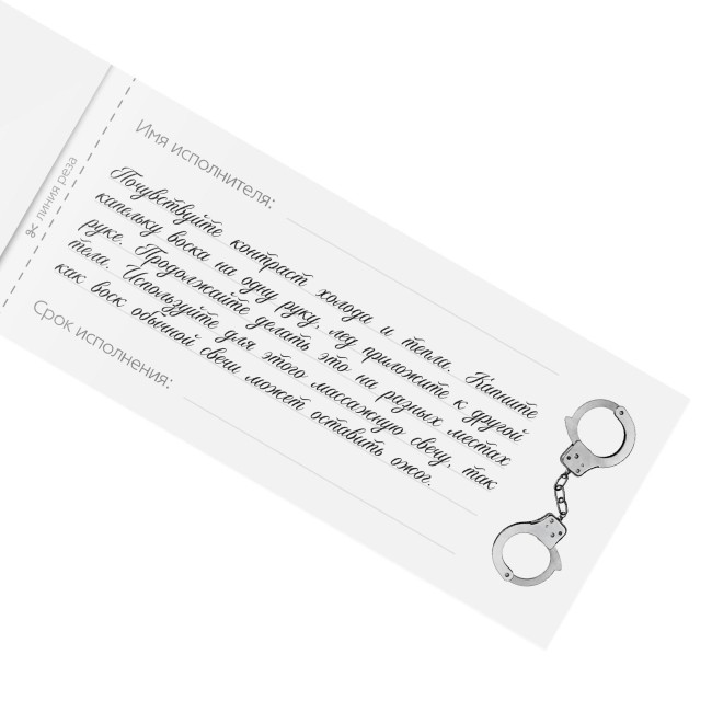 Эротическая игра-купоны «Чековая книжка. Накажи меня» Эротическая игра-купоны «Чековая книжка. Накажи меня»