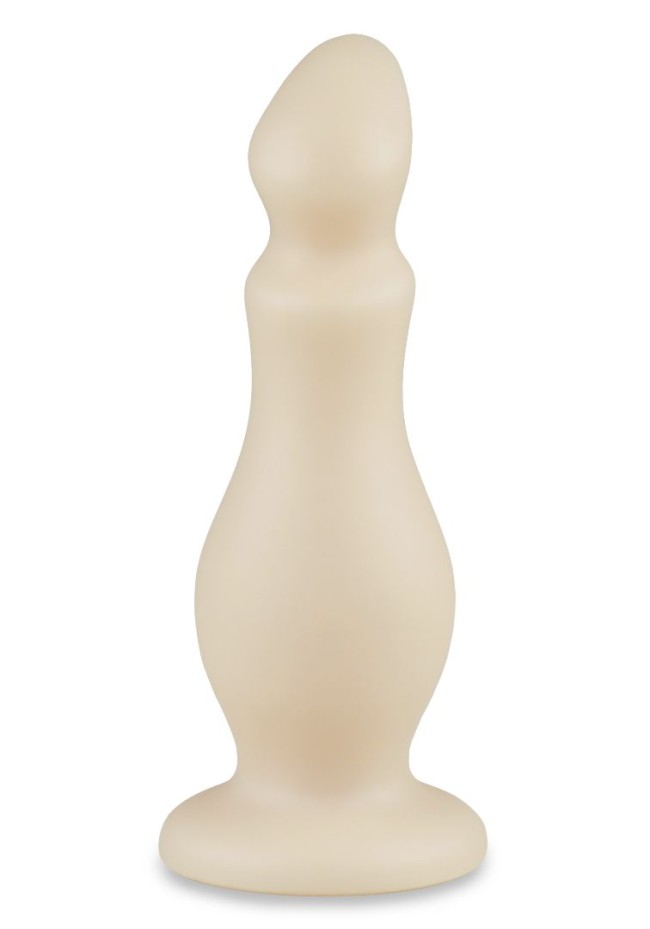 Телесный плаг-массажёр - 14 см. Телесный плаг-массажёр - 14 см.