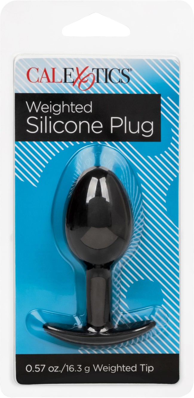 Черная анальная пробка из силикона Weighted Silicone Plug - 7,5 см. Черная анальная пробка из силикона Weighted Silicone Plug - 7,5 см.
