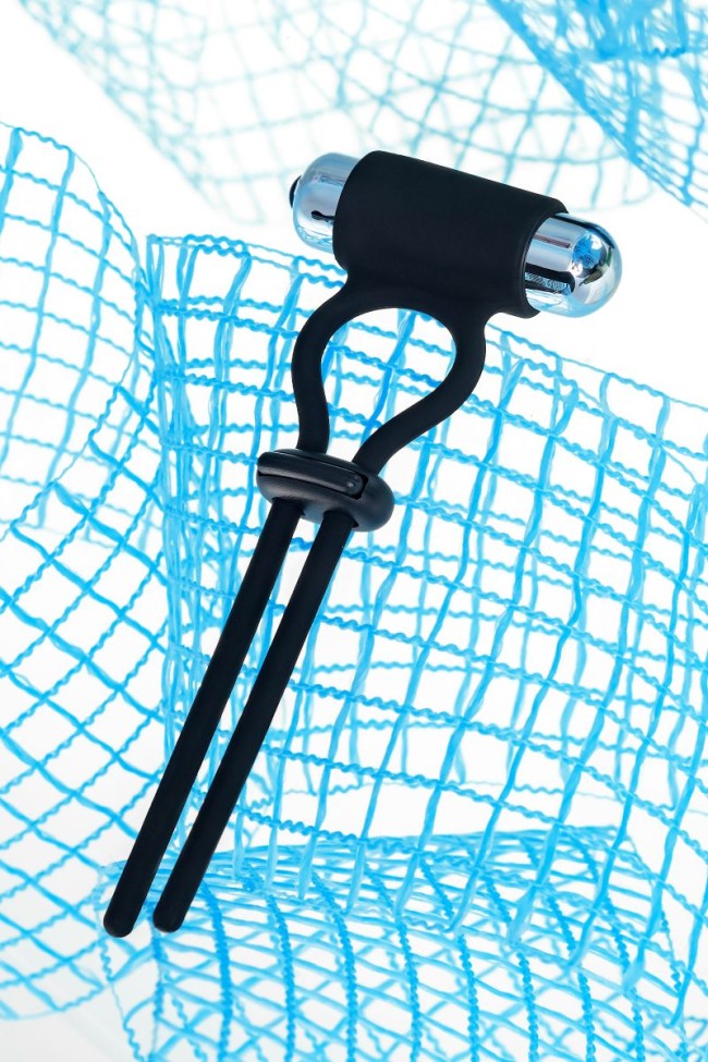 Черное эрекционное лассо на пенис Jat Черное эрекционное лассо на пенис Jat