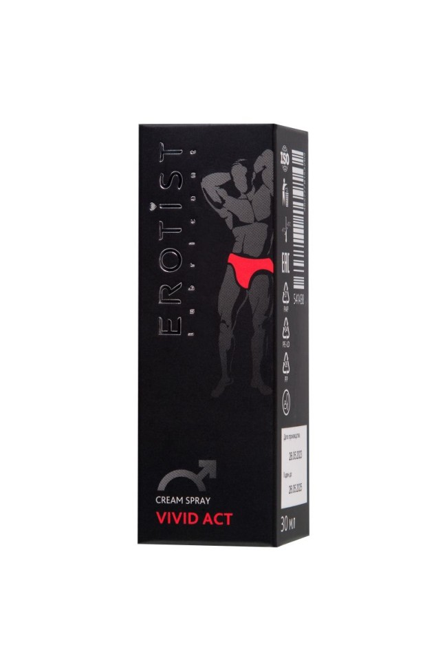 Возбуждающий крем-спрей для мужчин Erotist Vivid Act - 30 мл. Возбуждающий крем-спрей для мужчин Erotist Vivid Act - 30 мл.
