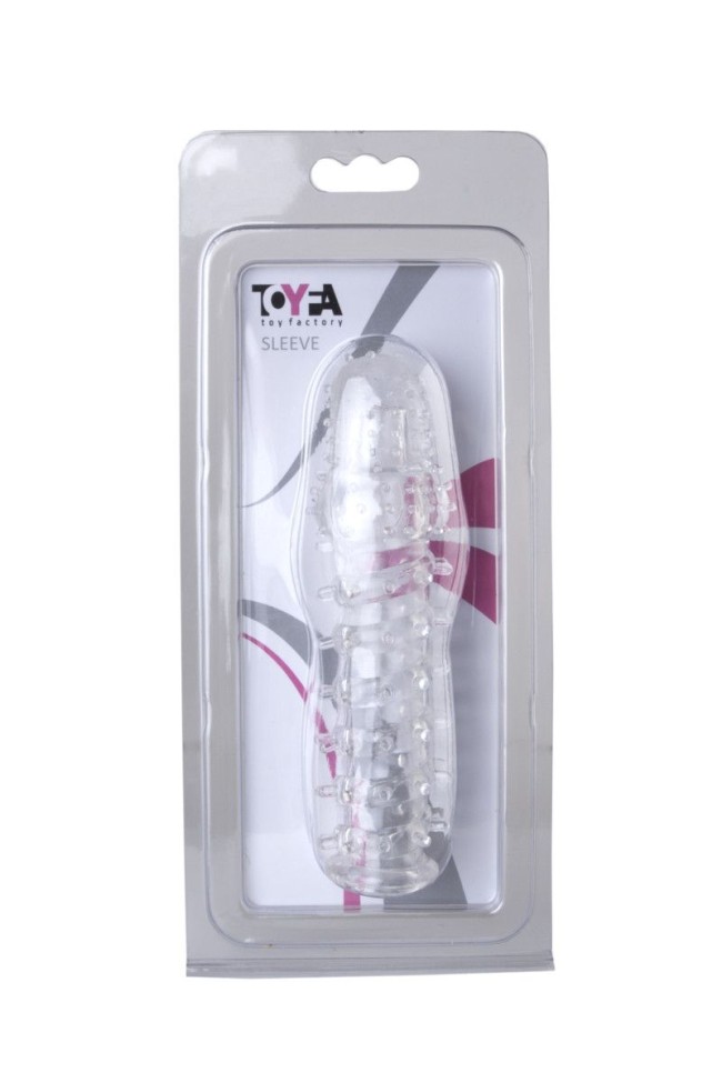 Прозрачная, закрытая насадка с шипами и точками - 13,5 см. Прозрачная, закрытая насадка с шипами и точками - 13,5 см.