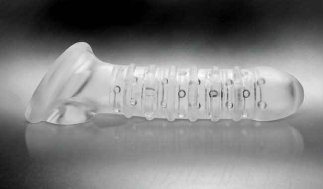 Утолщающая ребристая насадка на пенис Утолщающая ребристая насадка на пенис