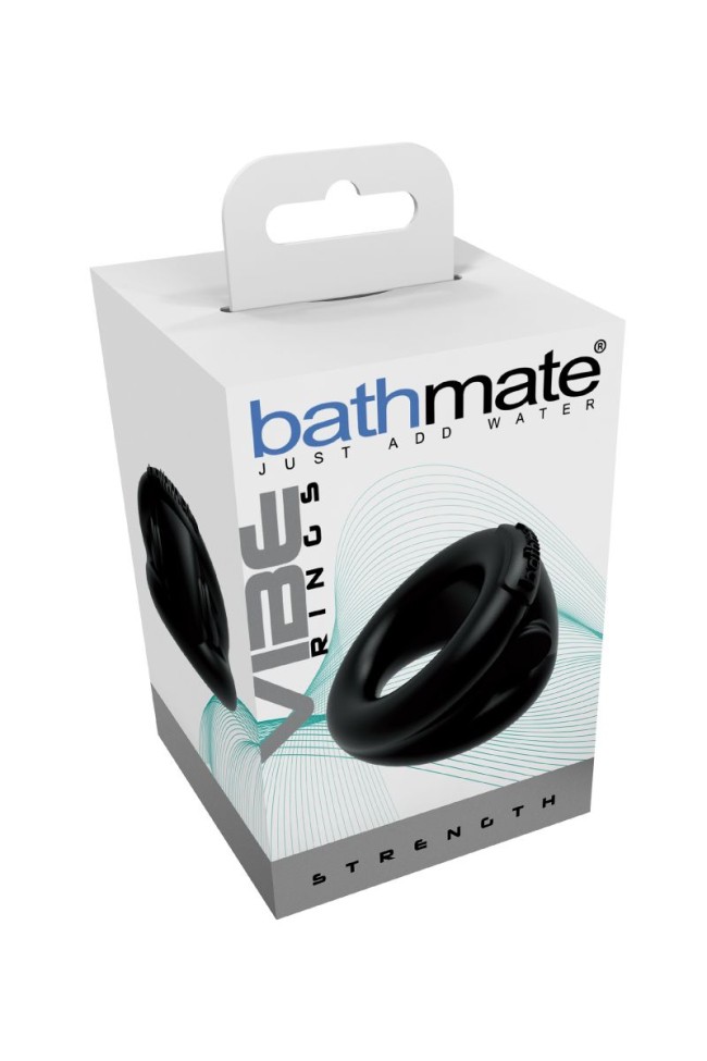 Чёрное эрекционное виброкольцо Strength Чёрное эрекционное виброкольцо Strength