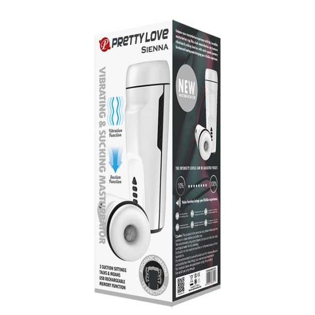 Вибромастурбатор Sienna с функцией всасывания Вибромастурбатор Sienna с функцией всасывания