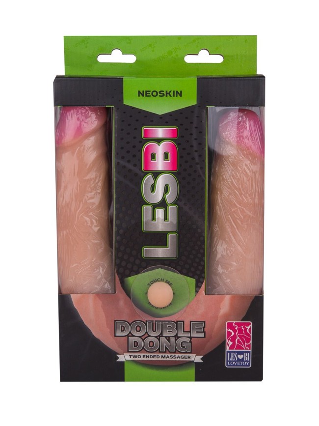 Двусторонний фаллос из неоскина - 48 см. Двусторонний фаллос из неоскина - 48 см.