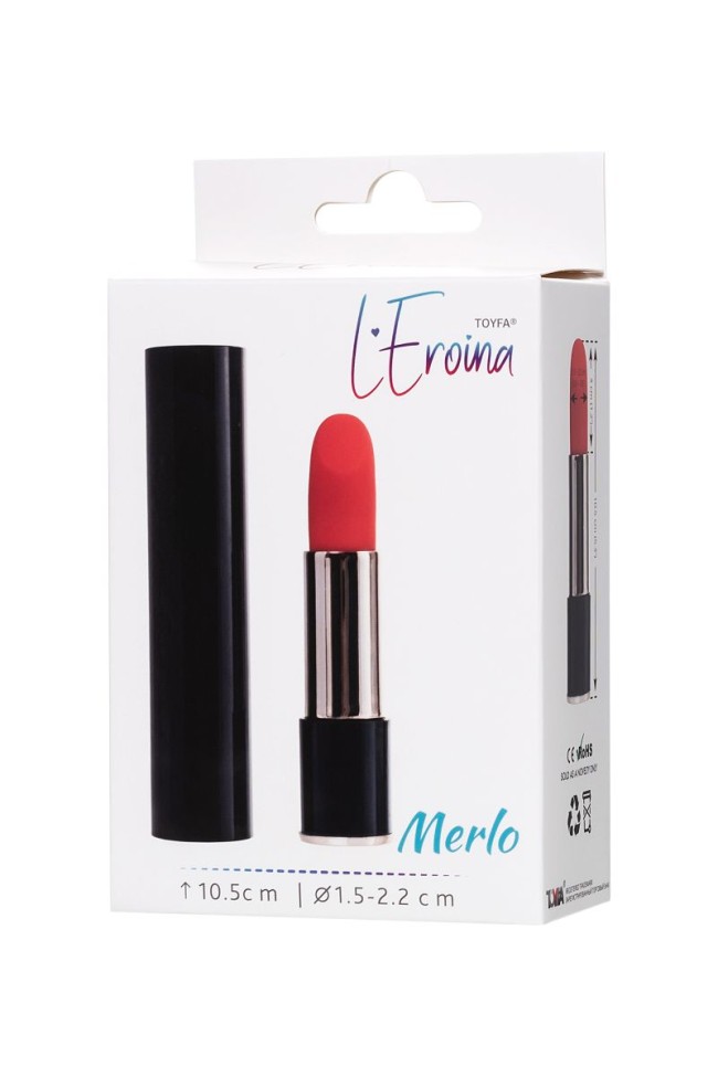 Красный мини-вибратор в виде помады Merlo - 10,5 см. Красный мини-вибратор в виде помады Merlo - 10,5 см.