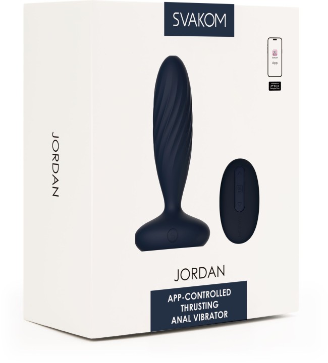 Темно-синяя анальная вибропробка Jordan с поступательными движениями - 12 см. Темно-синяя анальная вибропробка Jordan с поступательными движениями - 12 см.