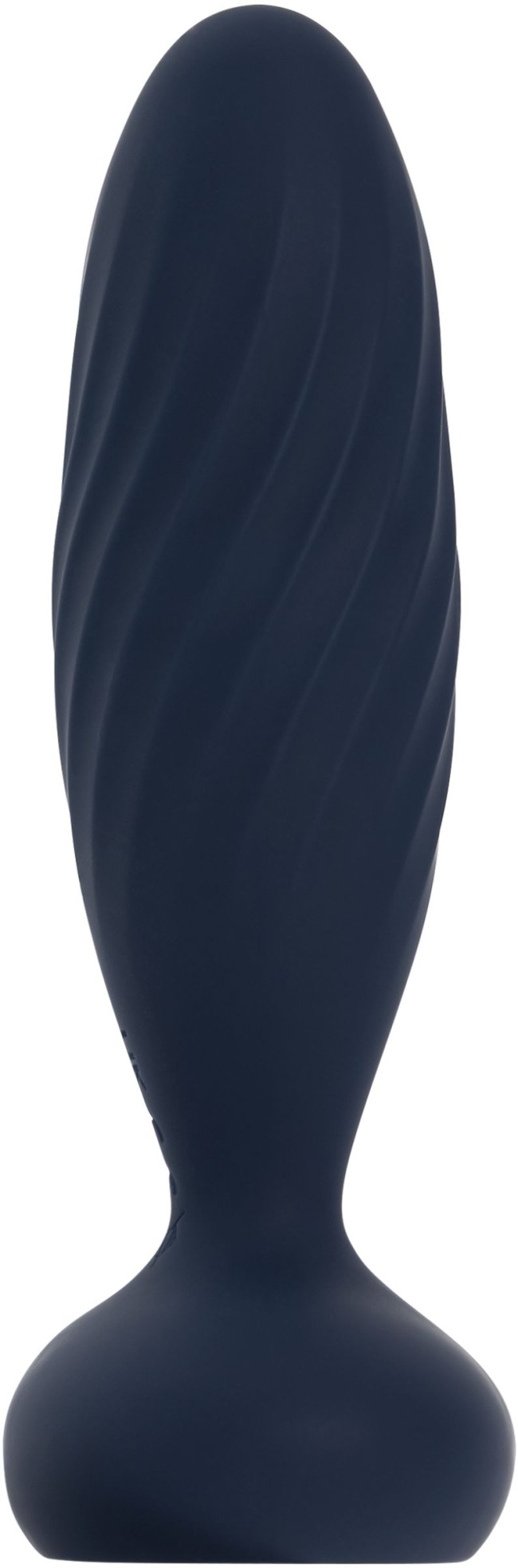 Темно-синяя анальная вибропробка Jordan с поступательными движениями - 12 см. Темно-синяя анальная вибропробка Jordan с поступательными движениями - 12 см.