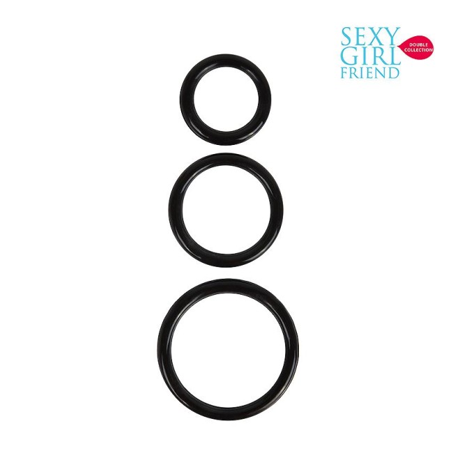 Телесный мастурбатор-вагина с комплектом эрекционных колец Телесный мастурбатор-вагина с комплектом эрекционных колец