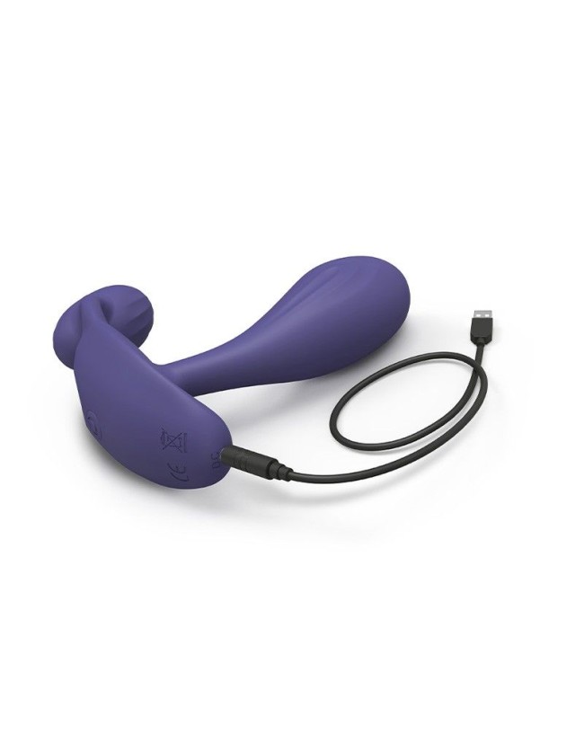Темно-синий вибромассажер Witty P G Vibrator with Remote Control Темно-синий вибромассажер Witty P G Vibrator with Remote Control
