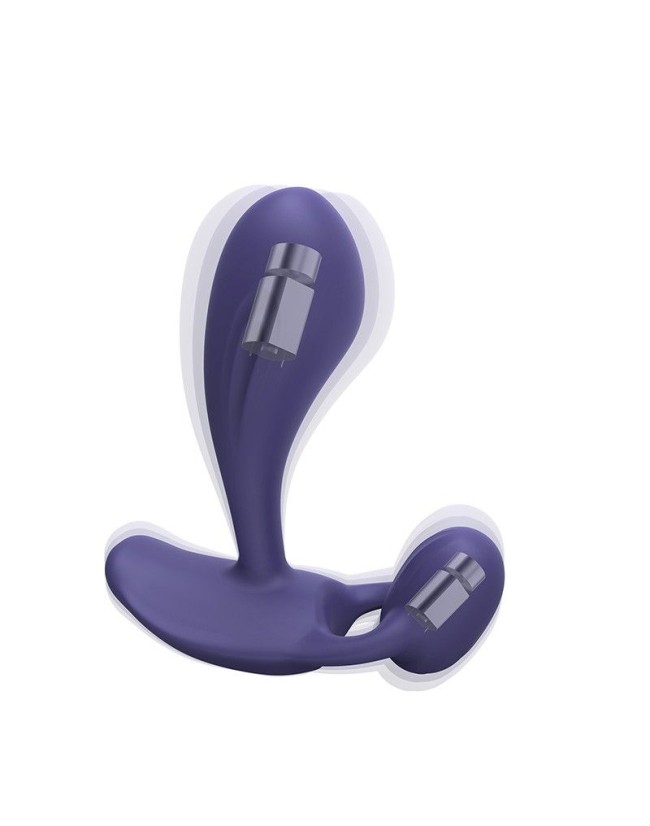 Темно-синий вибромассажер Witty P G Vibrator with Remote Control Темно-синий вибромассажер Witty P G Vibrator with Remote Control