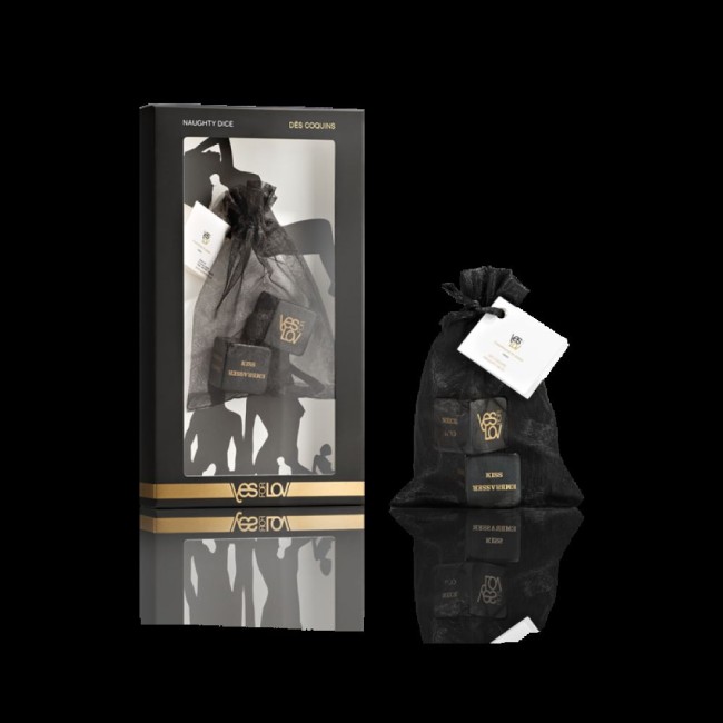 Черные игровые кубики для пар YESforLOV Черные игровые кубики для пар YESforLOV