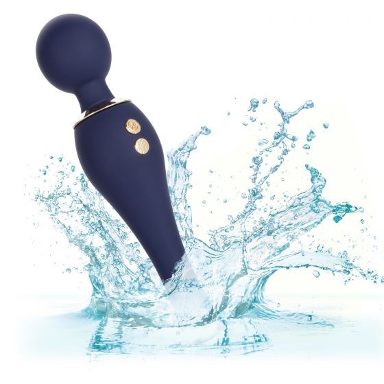 Синий клиторальный вибромассажер Chic Poppy - 20,25 см. Синий клиторальный вибромассажер Chic Poppy - 20,25 см.