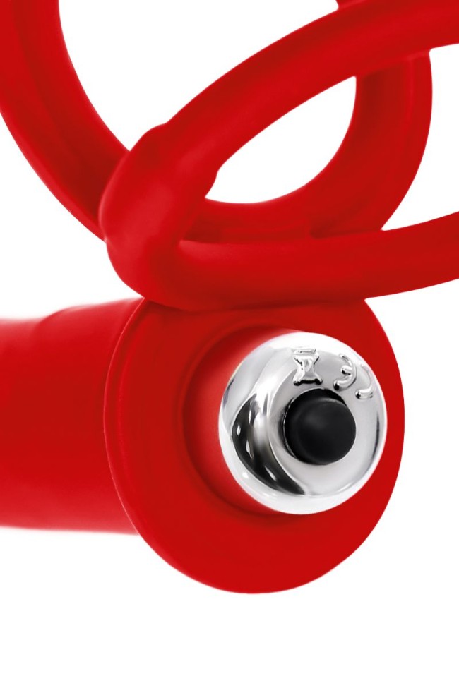 Красная насадка на пенис для двойного проникновения - 19 см. Красная насадка на пенис для двойного проникновения - 19 см.