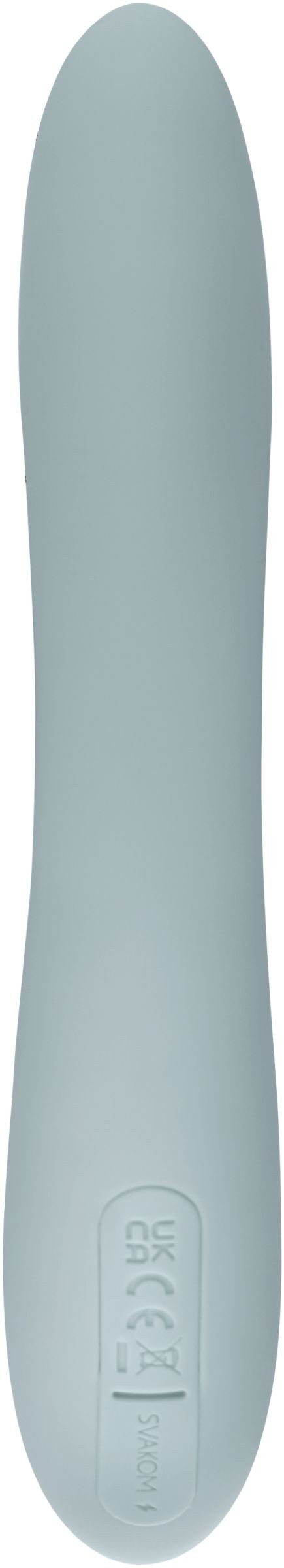 Серый вибратор-кролик Chika с функцией нагрева - 18,8 см. Серый вибратор-кролик Chika с функцией нагрева - 18,8 см.