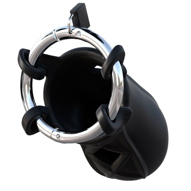 Черный замок верности Extreme Silicone Cock Blocker Черный замок верности Extreme Silicone Cock Blocker