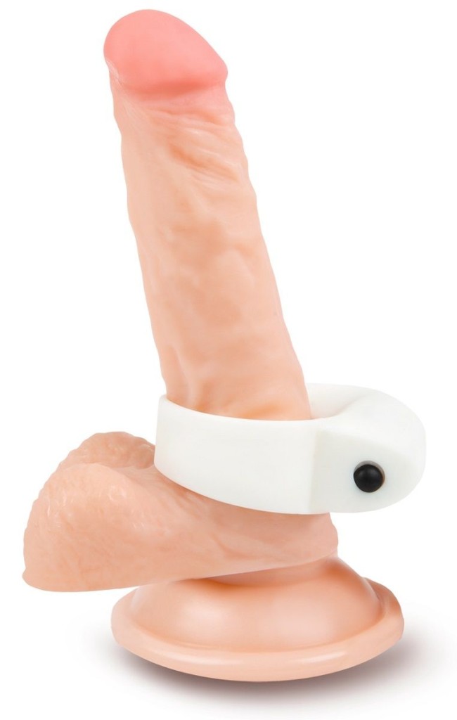 Белое кольцо на член с вибрацией Белое кольцо на член с вибрацией