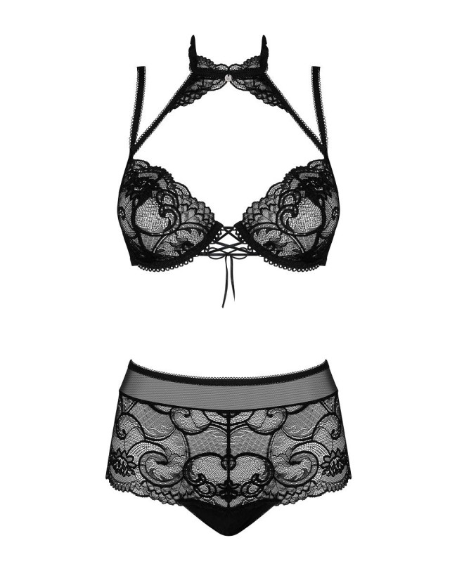 Стильный кружевной комплект Elizenes с чокером Стильный кружевной комплект Elizenes с чокером