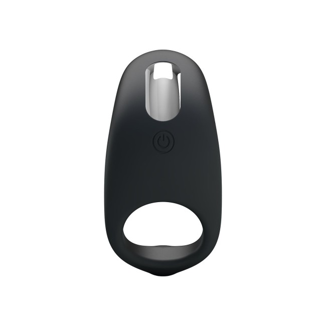 Черное перезаряжаемое эрекционное кольцо Gemma