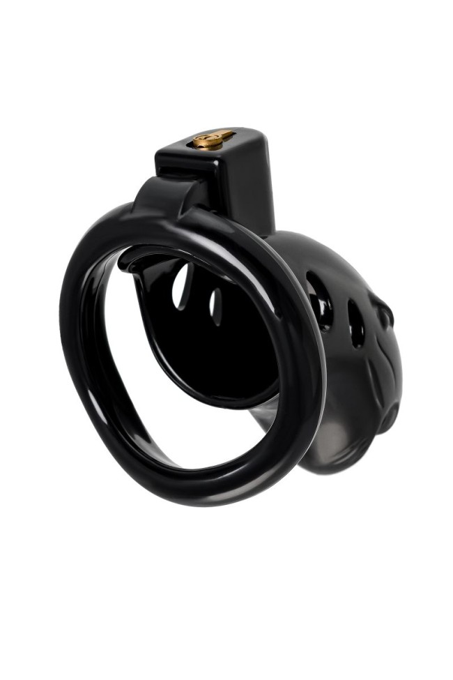 Черный мужской пояс верности из пластика Черный мужской пояс верности из пластика