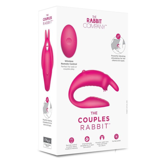 Розовый вибратор для пар The Couples Rabbit Розовый вибратор для пар The Couples Rabbit