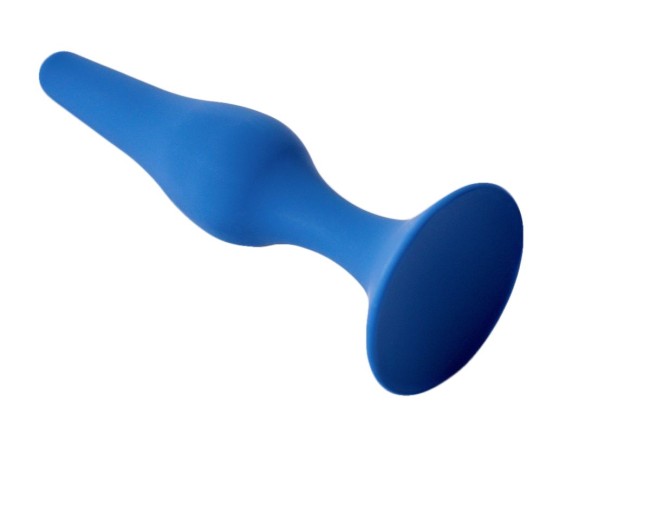 Синяя анальная пробка Gravity M - 11 см. Синяя анальная пробка Gravity M - 11 см.