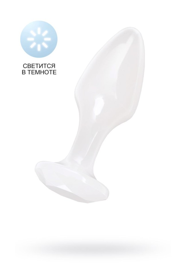 Белая акриловая анальная втулка - 8 см. Белая акриловая анальная втулка - 8 см.
