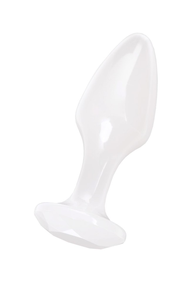 Белая акриловая анальная втулка - 8 см. Белая акриловая анальная втулка - 8 см.