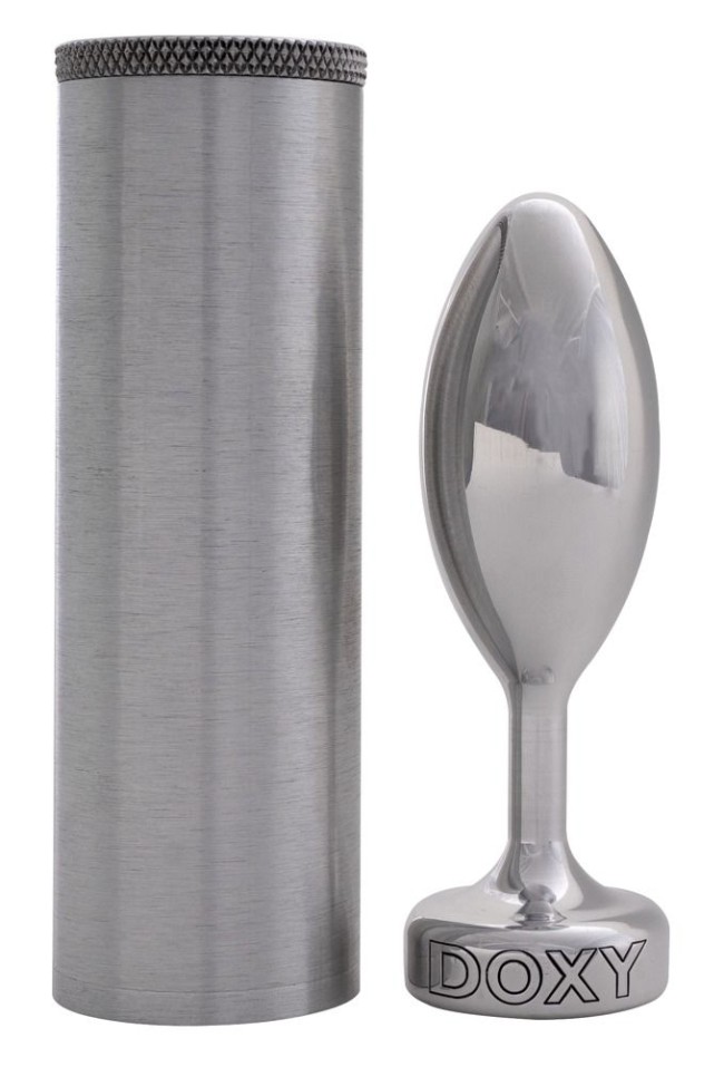 Серебристая анальная втулка Doxy Smooth Butt Plug - 10,5 см. Серебристая анальная втулка Doxy Smooth Butt Plug - 10,5 см.