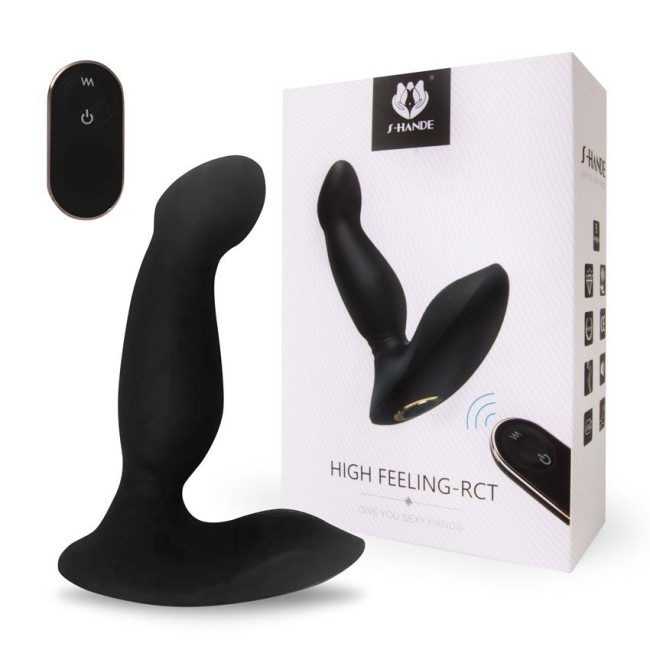 Черный массажер простаты High Feeling-RСT - 13,2 см. Черный массажер простаты High Feeling-RСT - 13,2 см.