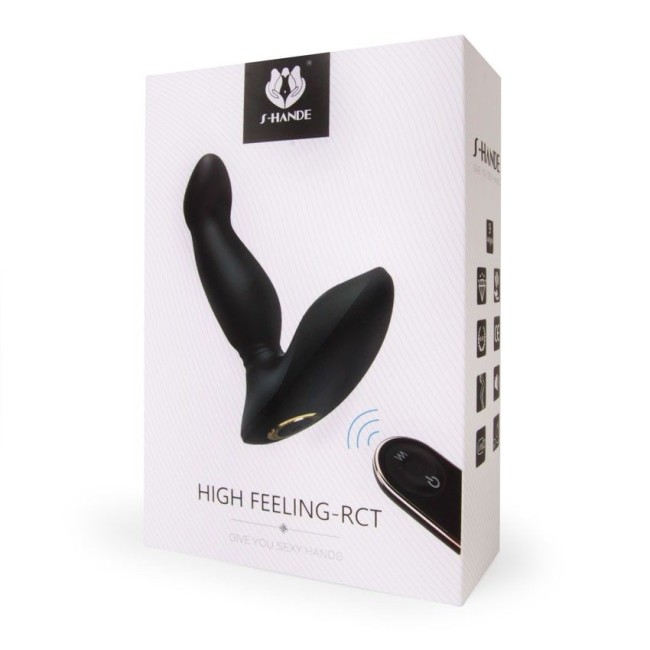 Черный массажер простаты High Feeling-RСT - 13,2 см. Черный массажер простаты High Feeling-RСT - 13,2 см.