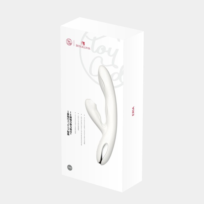Белый вибратор-кролик Eria с вакуумной стимуляцией, функцией tapping и нагревом - 21,5 см. Белый вибратор-кролик Eria с вакуумной стимуляцией, функцией tapping и нагревом - 21,5 см.
