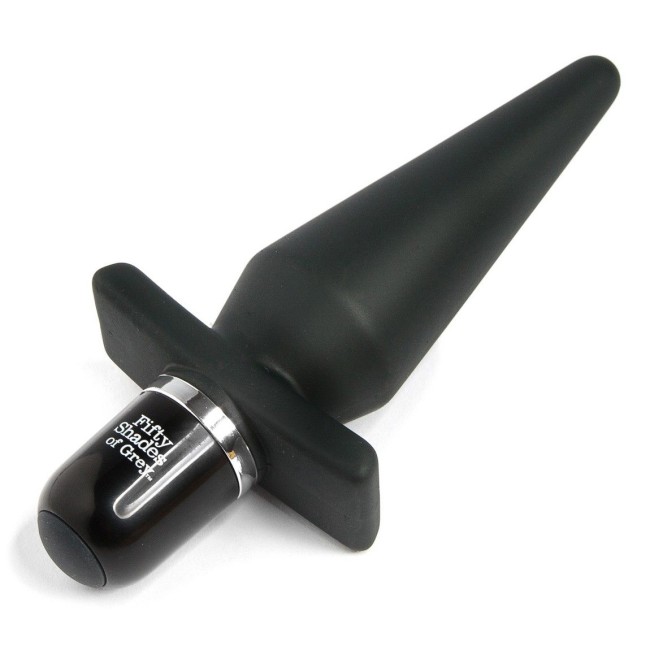 Черная анальная пробка с вибрацией Delicious Fullness Vibrating Butt Plug - 14 см. Черная анальная пробка с вибрацией Delicious Fullness Vibrating Butt Plug - 14 см.