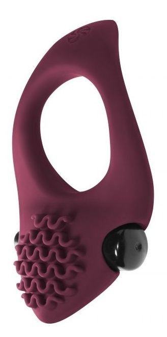 Бордовое эрекционное виброкольцо Pure Passion Midnight Бордовое эрекционное виброкольцо Pure Passion Midnight