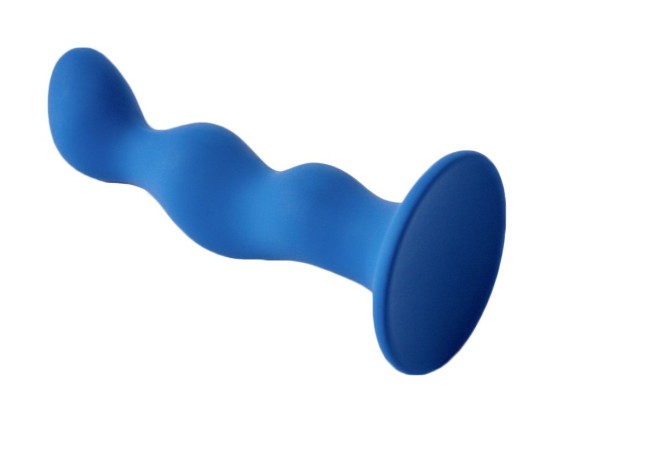 Синяя анальная пробка Terra - 12 см. Синяя анальная пробка Terra - 12 см.