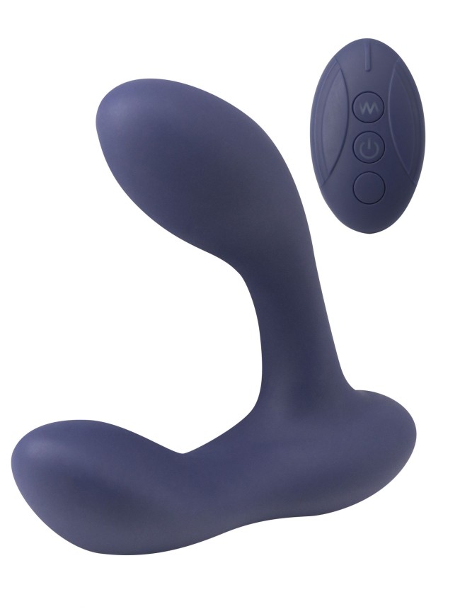 Синий массажер простаты с двумя моторами P-Bliss Синий массажер простаты с двумя моторами P-Bliss