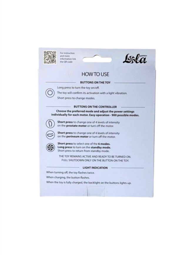 Синий массажер простаты с двумя моторами P-Bliss Синий массажер простаты с двумя моторами P-Bliss