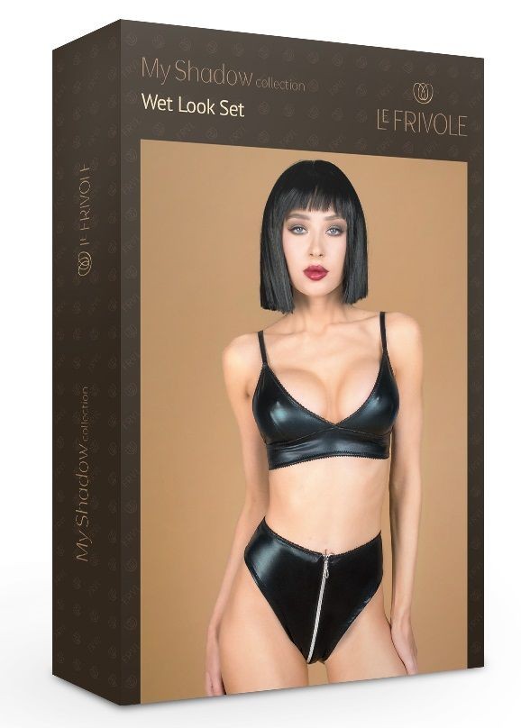 Стильный комплект белья: лиф и трусики с функциональной молнией Стильный комплект белья: лиф и трусики с функциональной молнией