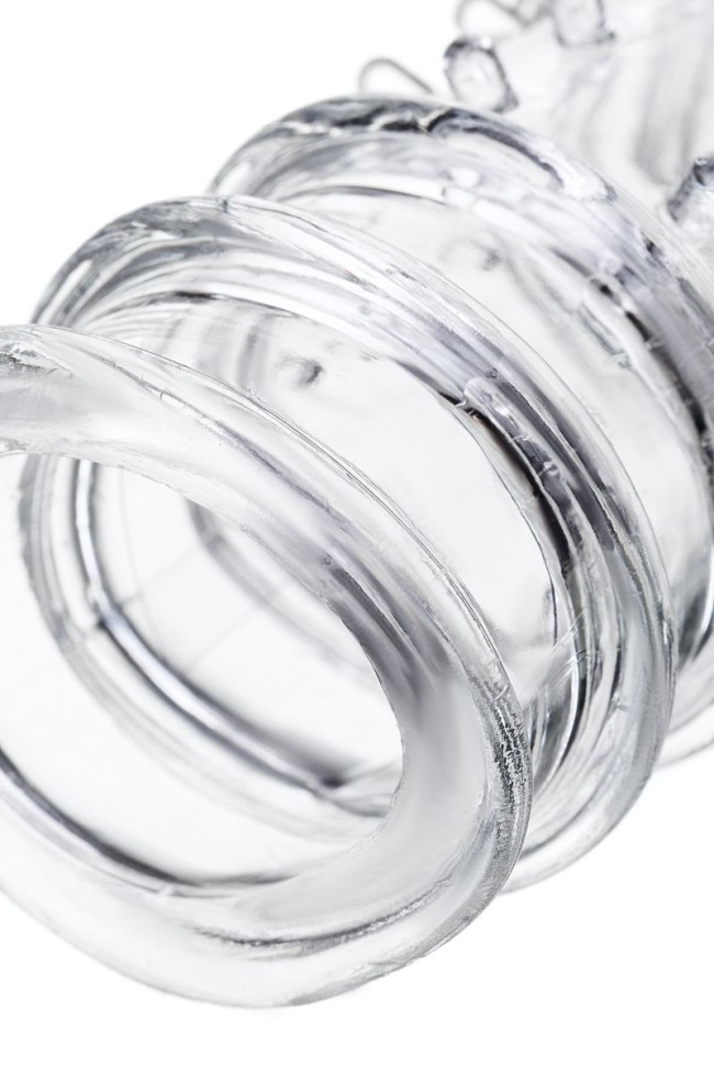 Прозрачная насадка на пенис TOYFA A-Toys с ребрами и точками - 15,3 см. Прозрачная насадка на пенис TOYFA A-Toys с ребрами и точками - 15,3 см.