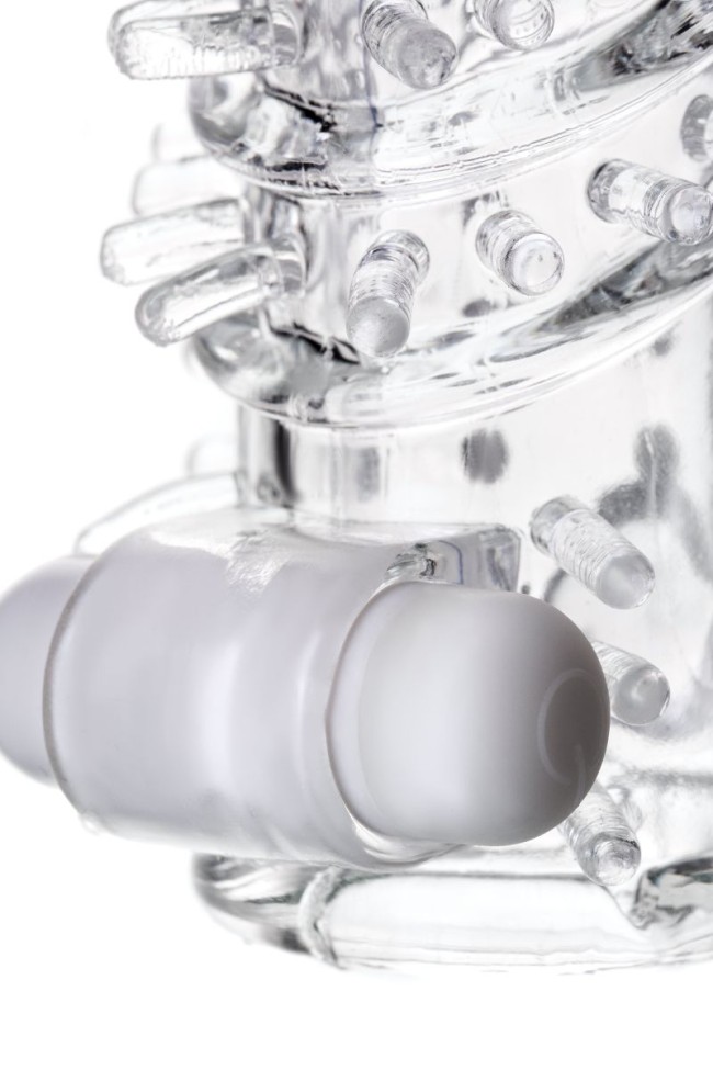 Насадка на пенис TOYFA A-Toys с вибропулей и шипами - 13,4 см. Насадка на пенис TOYFA A-Toys с вибропулей и шипами - 13,4 см.