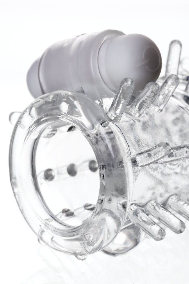 Насадка на пенис TOYFA A-Toys с вибропулей и шипами - 13,4 см. Насадка на пенис TOYFA A-Toys с вибропулей и шипами - 13,4 см.