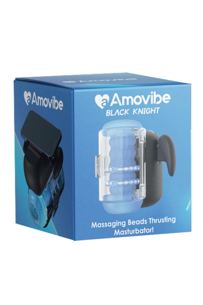 Инновационный робот-мастурбатор Black Knight с массажем бусинами Инновационный робот-мастурбатор Black Knight с массажем бусинами