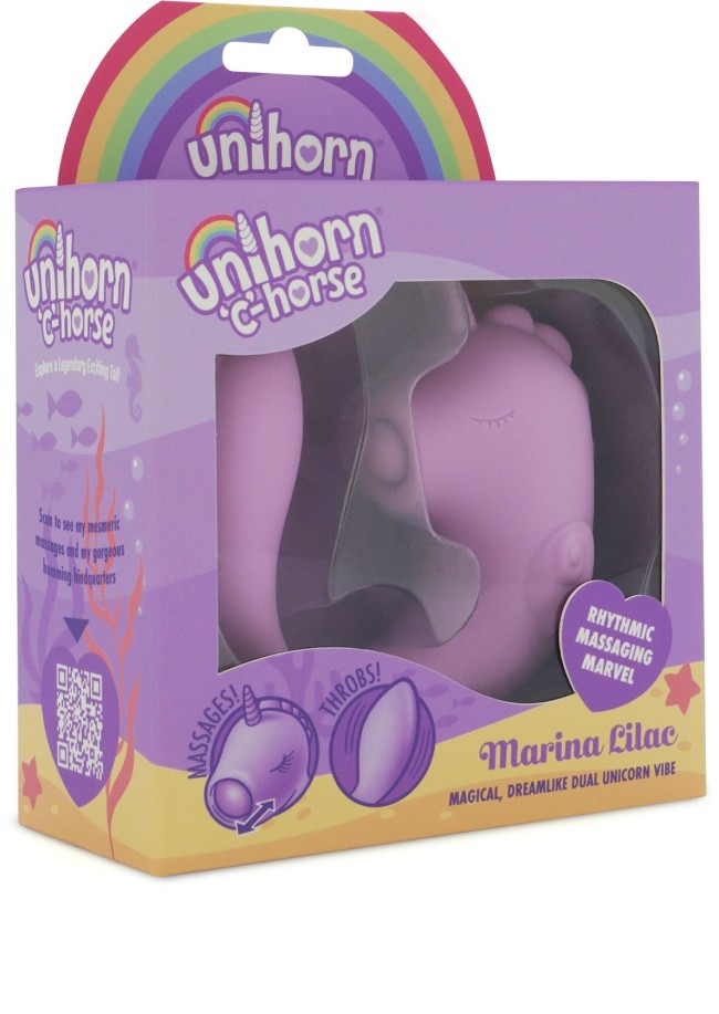 Сиреневый С-образный вибромассажер C Horse Marina Lilac с функцией пульсации Сиреневый С-образный вибромассажер C Horse Marina Lilac с функцией пульсации