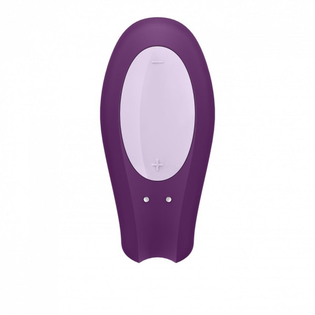 Фиолетовый вибратор для пар Double Joy с управлением через приложение