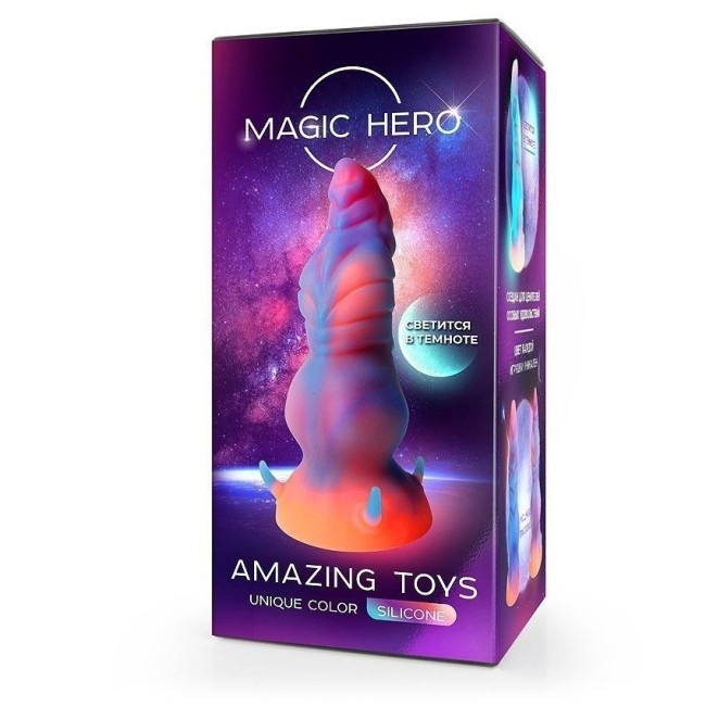 Светящийся в темноте фантазийный стимулятор - 20 см. Светящийся в темноте фантазийный стимулятор - 20 см.