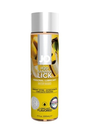 Лубрикант на водной основе с ароматом банана JO Flavored Banana Lick - 120 мл.