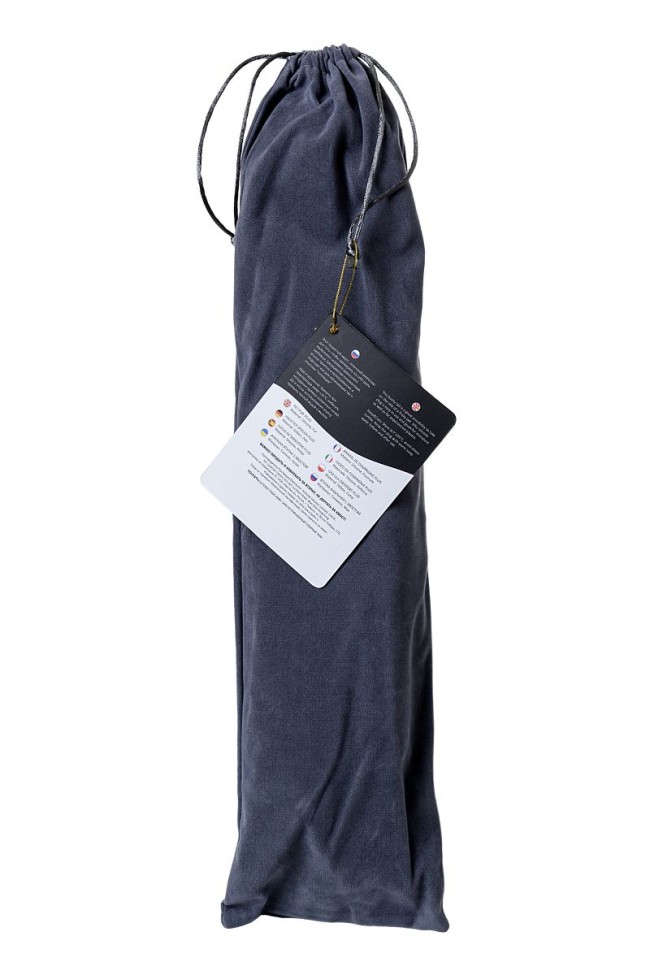 Черная силиконовая анальная втулка с хвостом чернобурой лисы - размер S Черная силиконовая анальная втулка с хвостом чернобурой лисы - размер S