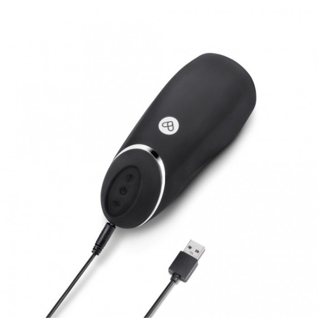 Черный перезаряжаемый мастурбатор для мужчин Pink Vibe Черный перезаряжаемый мастурбатор для мужчин Pink Vibe